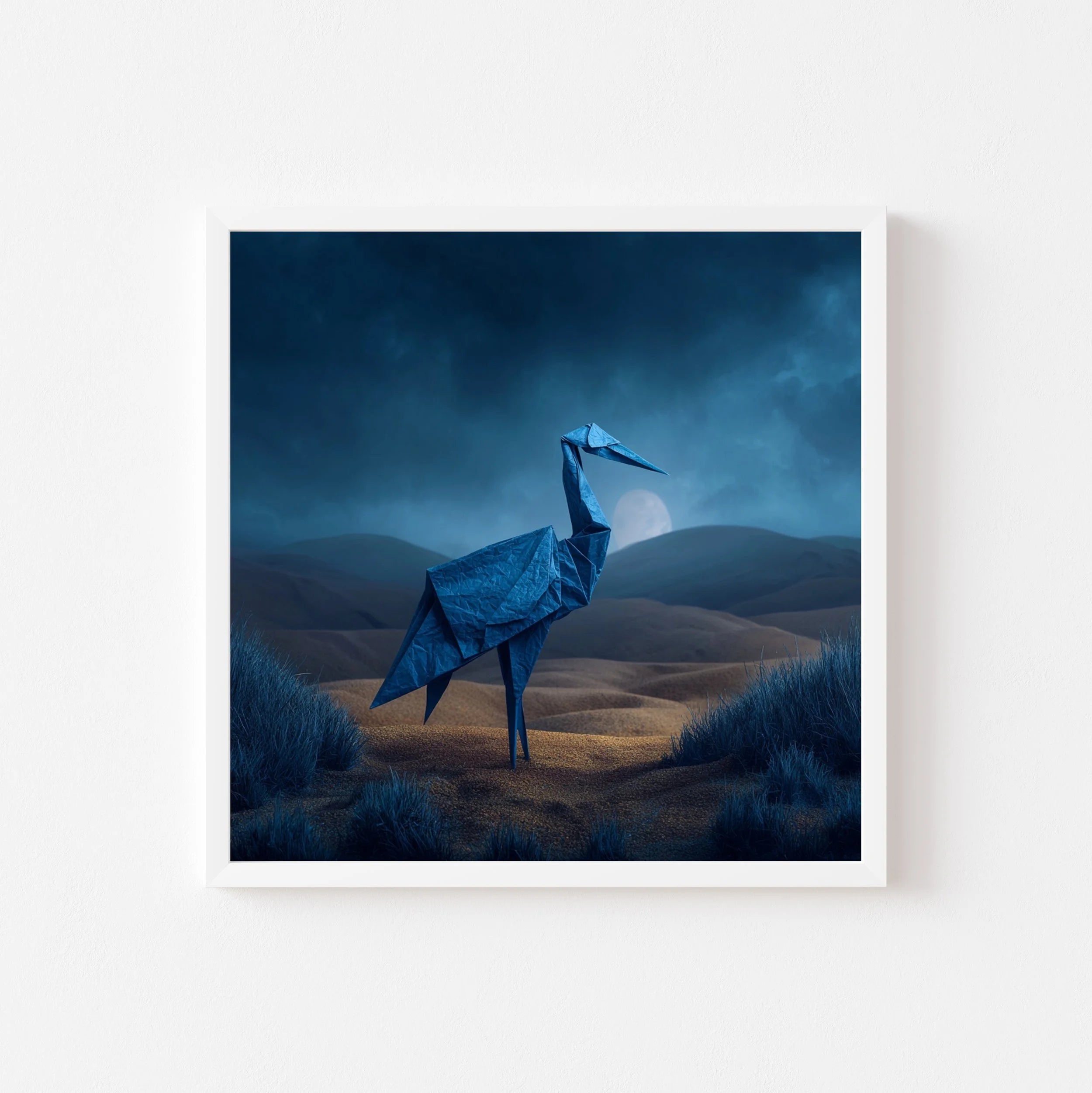 The Crane art print by Somewhere Velvet