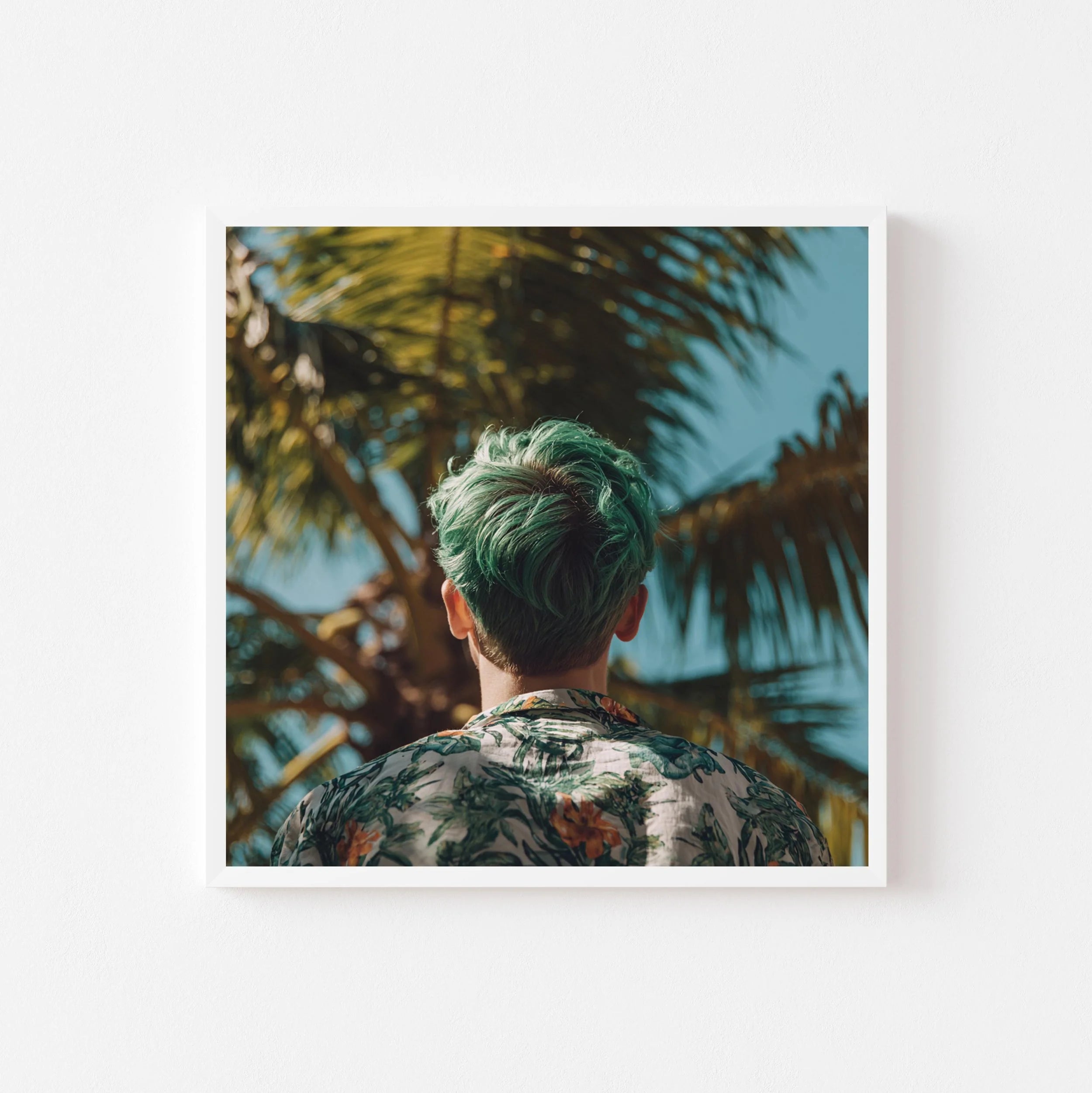 I See Teal art print by Somewhere Velvet