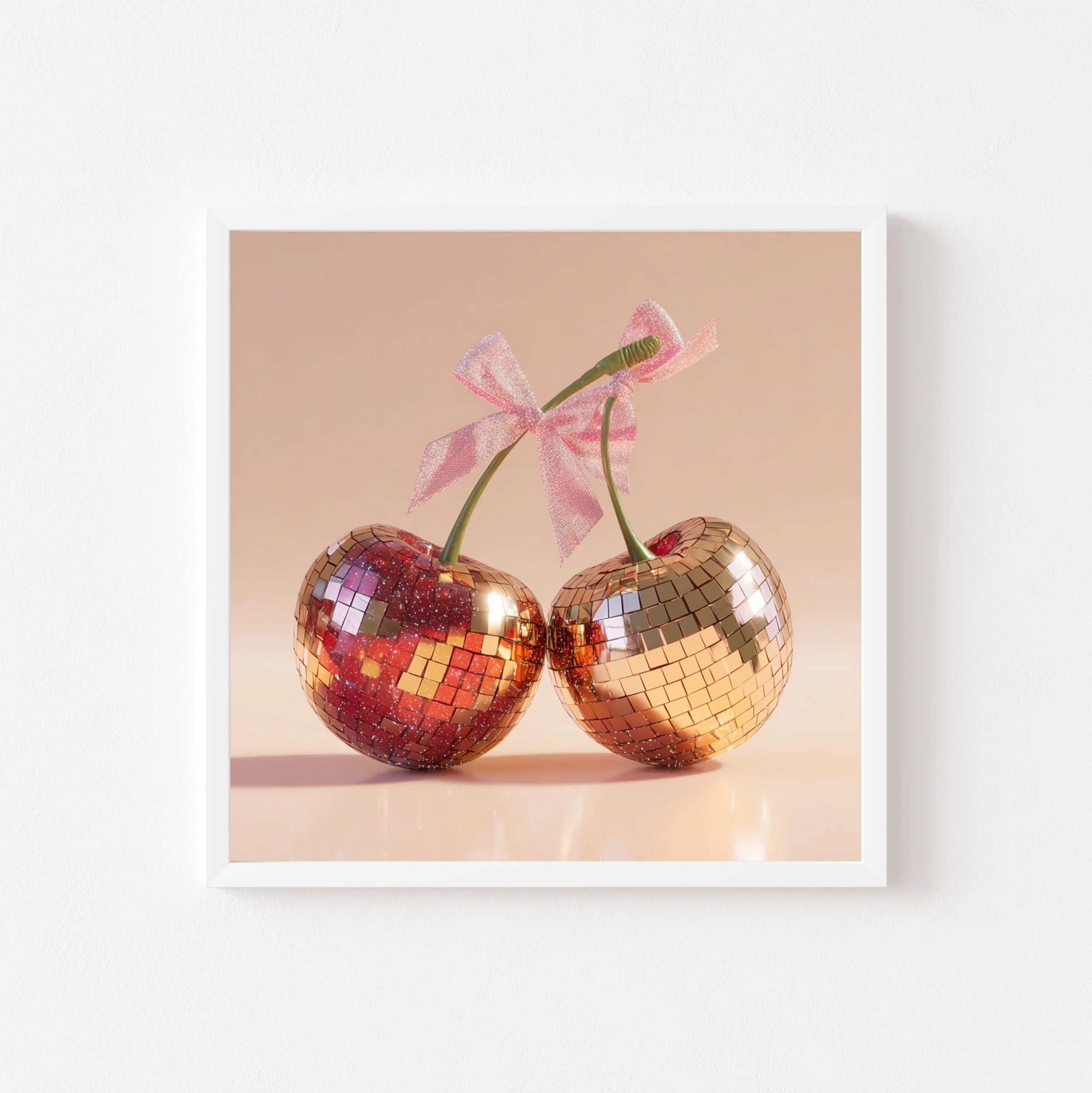 Party Cherries art print by Somewhere Velvet