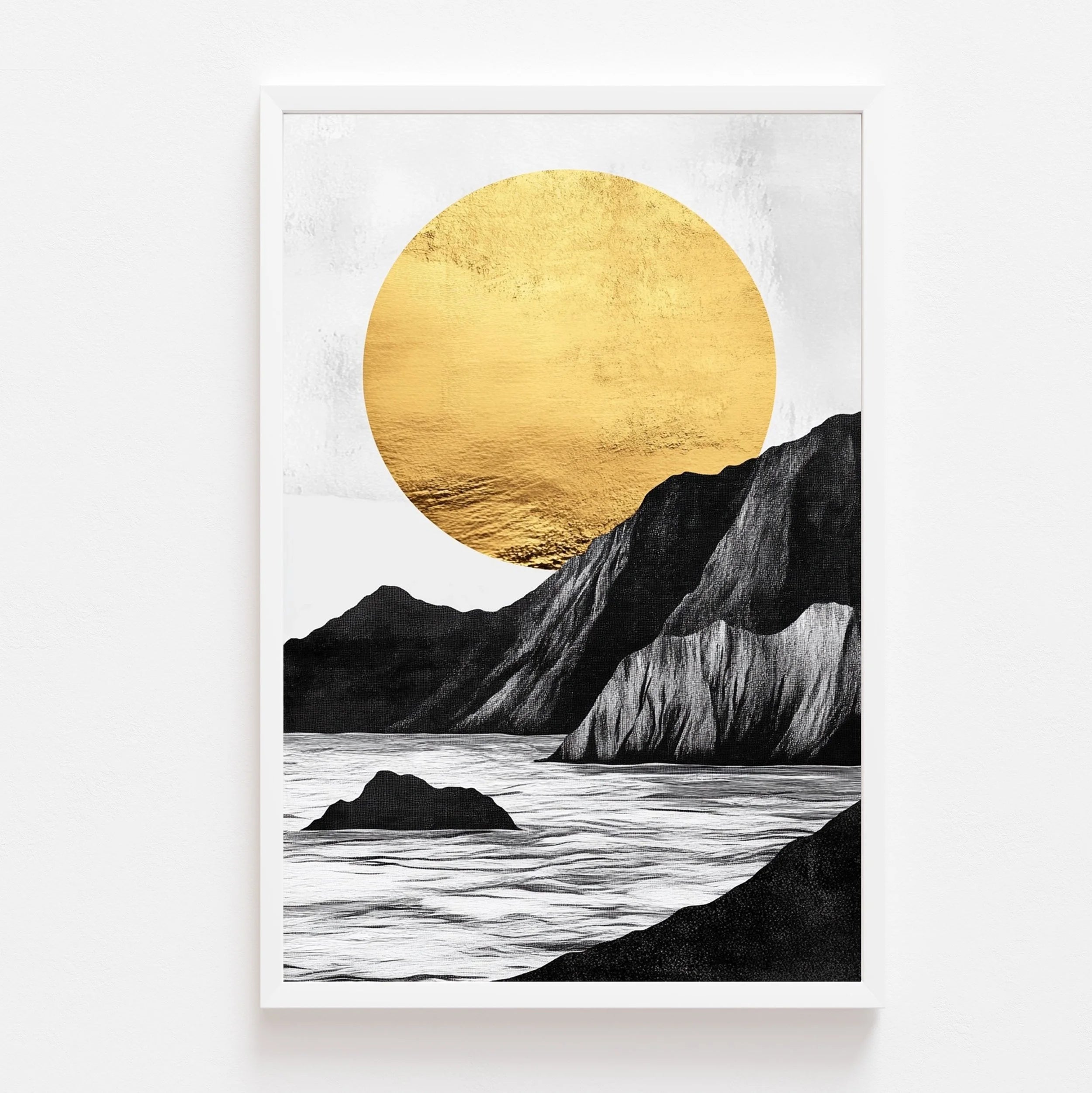 Full Moon II art print by Somewhere Velvet