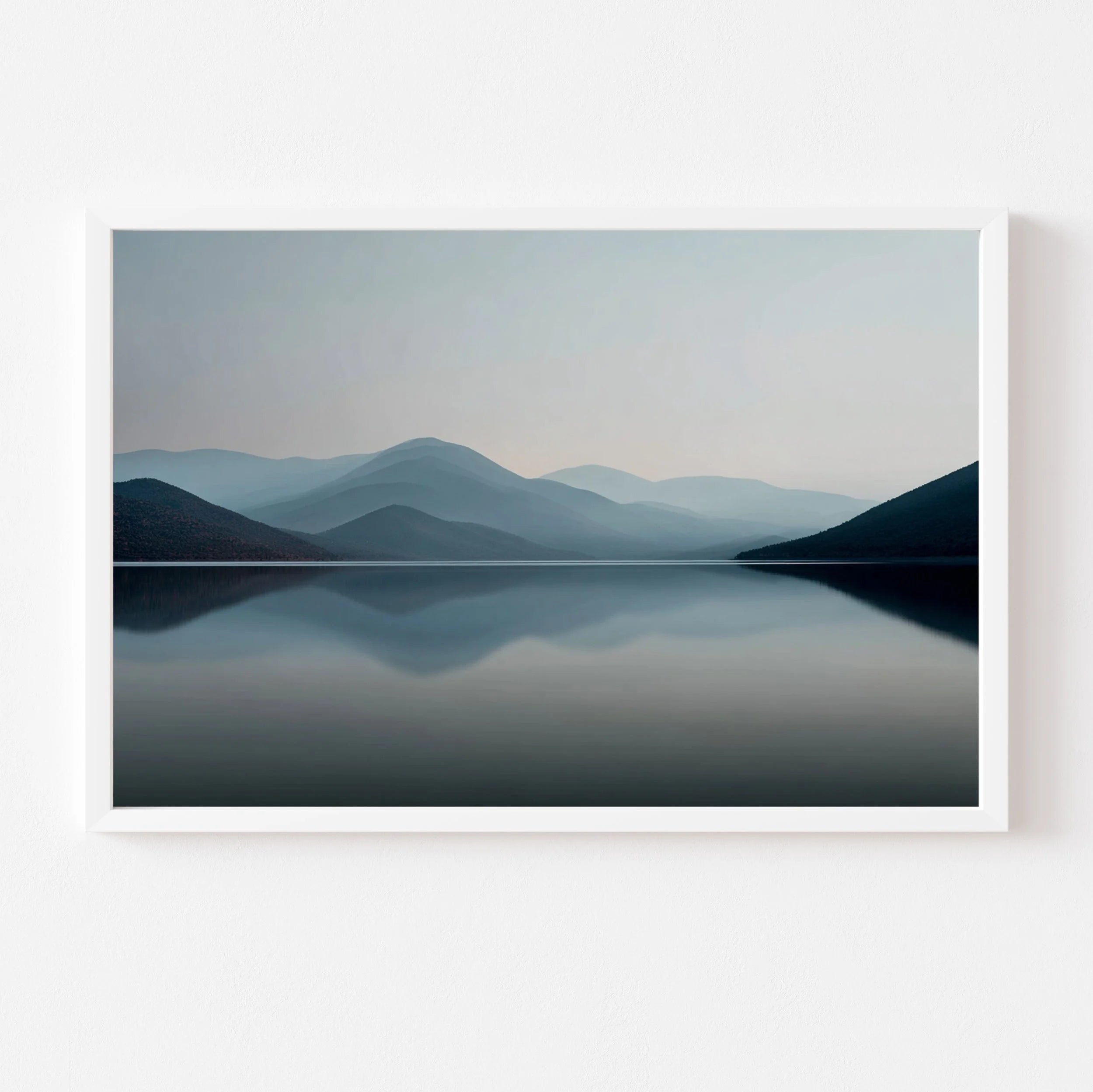 Mirrored Mountains art print by Somewhere Velvet